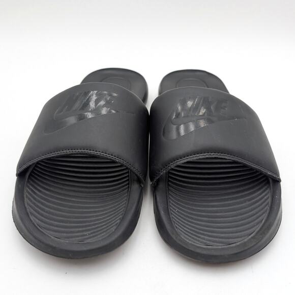 Nike Victori One Men's Everyday Slide Sandals Logo Black Size US11 EU45 - Picture 2 of 13